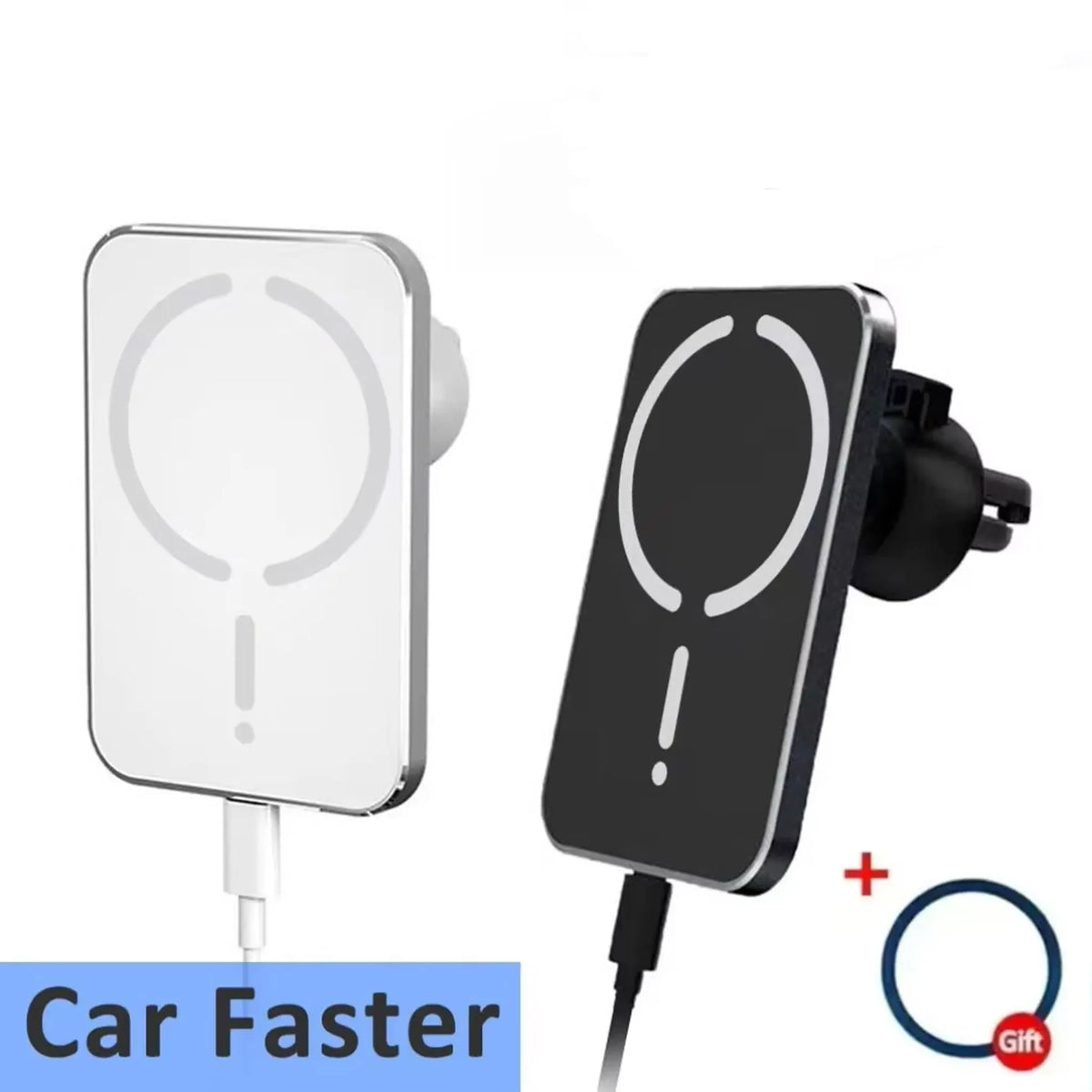 Magnetic Wireless Car Charger & Holder